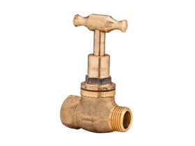 Supporting Image - Dura Stop Tap Male & Female T-Head Rough Brass 15mm Lead Free