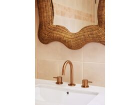 In Situ - Mizu Drift Basin Set Brushed Bronze (6 Star) Lead Free - On Vanity