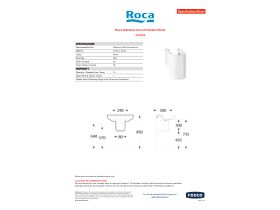 Specification Sheet - Roca Meridian Semi Pedestal White