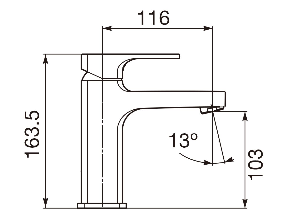 Roca Escuadra Basin Mixer Chrome (5 Star)