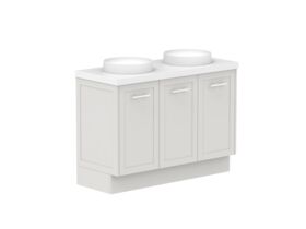 Supporting Image - Kado Lux All Door 1200mm Double Bowl Floor Mount 50mm Top