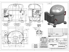 Tecumseh Compressor 3/8hp R134 LBP AE2413Y-FZ1A
