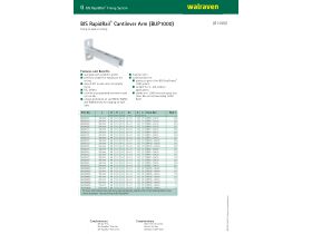Specification Sheet - Walraven Rapidrail Cantilever WM2