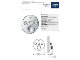 Technical Guide - GROHE SmartControl Concealed Thermostatic 3 Button Trimset Round Chrome