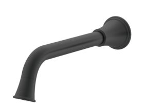 Hero - Posh Canterbury Wall Bath Outlet 220mm Matte Black