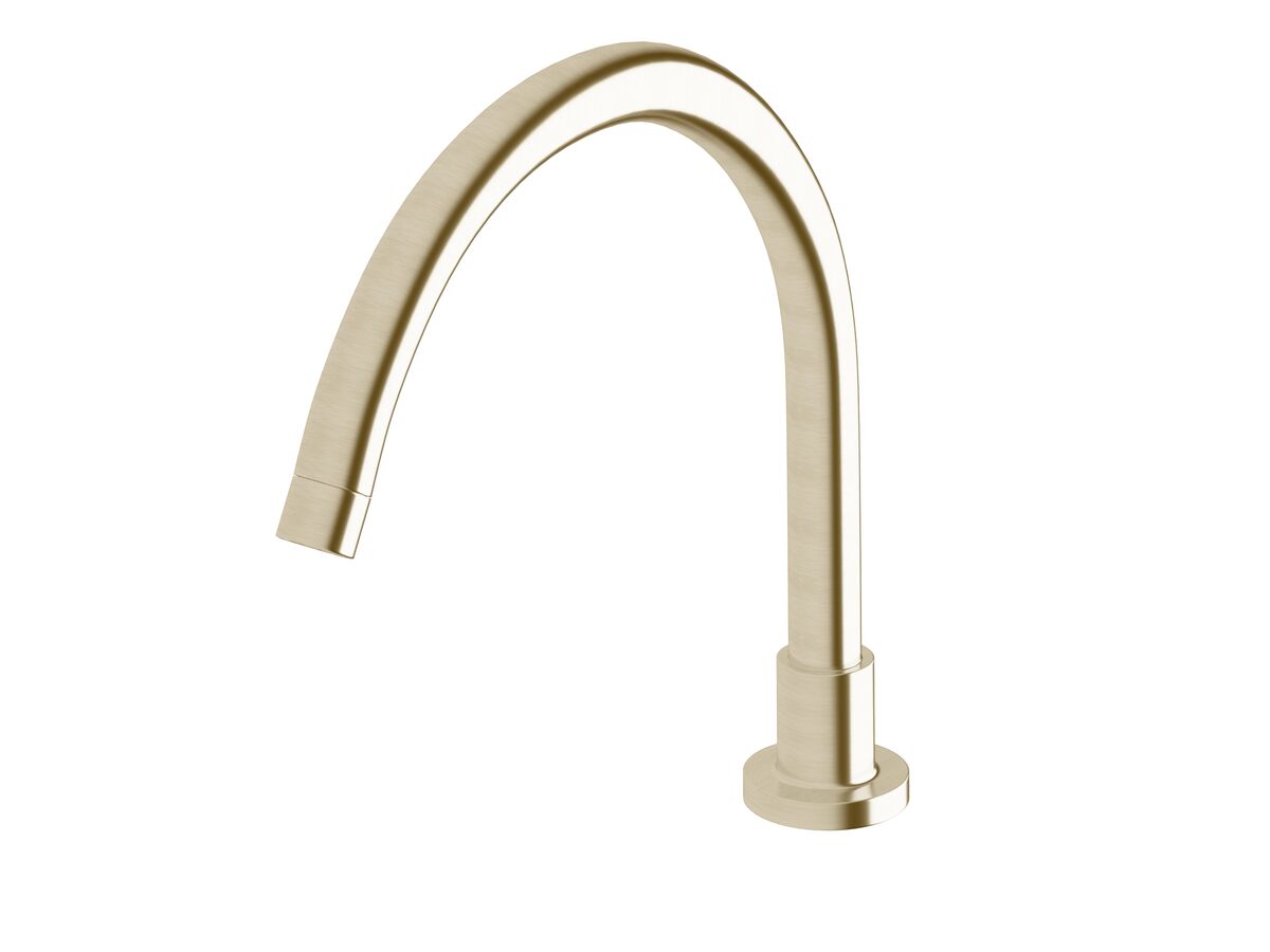 Sussex Scala Hob Spa Outlet Curved LUX PVD Brushed Platinum Gold