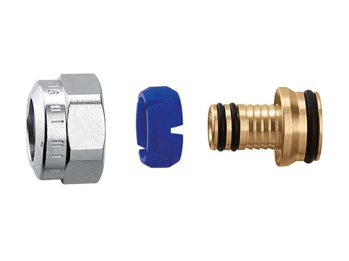 Caleffi Compression Radiator Valve Fitting Adapter Male to 16x2.0mm Multilayer Pipe