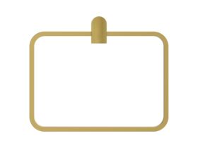 Supporting Image 2 - Mizu Soothe Towel Ring Brushed Brass - Front