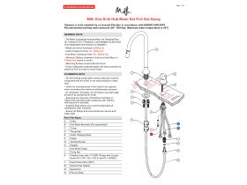 Installation Instructions - Milli Oria Sink Hob Mixer Set Pull Out Spray Lead Free