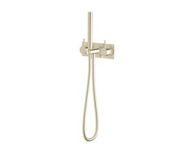 Sussex Scala Dual Mixer Tap Handshower System LUX PVD Brushed Platinum Gold (3 Star)