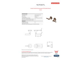 Specification Sheet - Sussex Oria Wall Top Assembly PVD Brushed Bronze