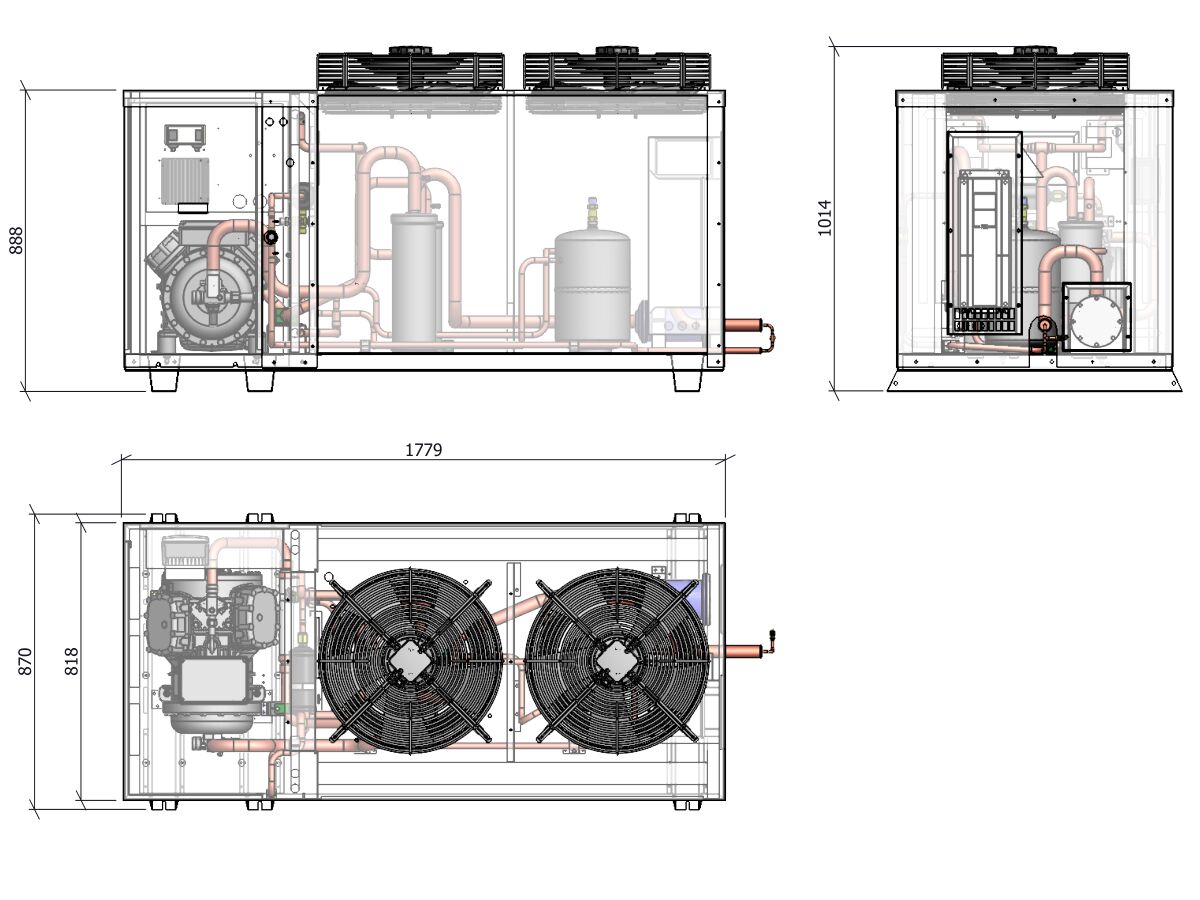 ACPAC Packaged Condensing Unit APS25.8ML2-1 VSD