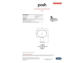 Specification Sheet - Posh Canterbury Soap Dish Chrome