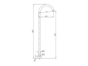 Mizu Drift MK2 Floor Mount Bath Outlet