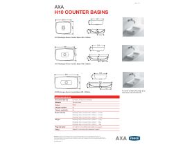 Technical Guide - AXA H10 Oval Counter Basin 600 x 320mm White
