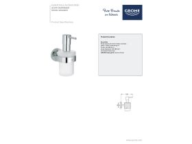 Technical Guide - GROHE Essentials Accessories Soap Dispenser