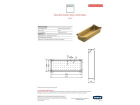 Specification Sheet - Memo Mini Colander 168mm x 420mm Brass