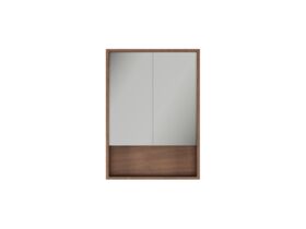 Supporting Image - Kado Aspect 600mm Mirror Cabinet Two Doors with Shelf - Florentine Walnut
