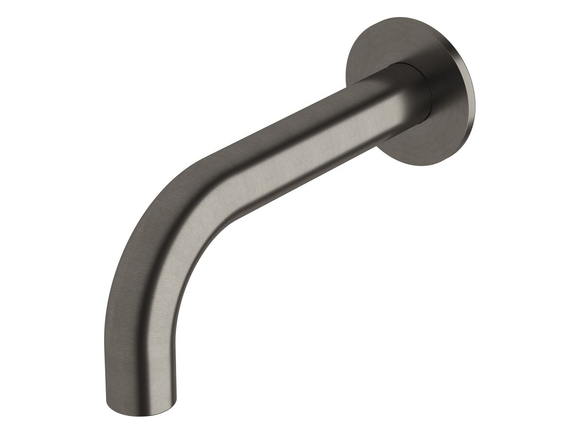Sussex Pure Wall Basin Outlet 160mm PVD Brushed Gunmetal (3 Star)