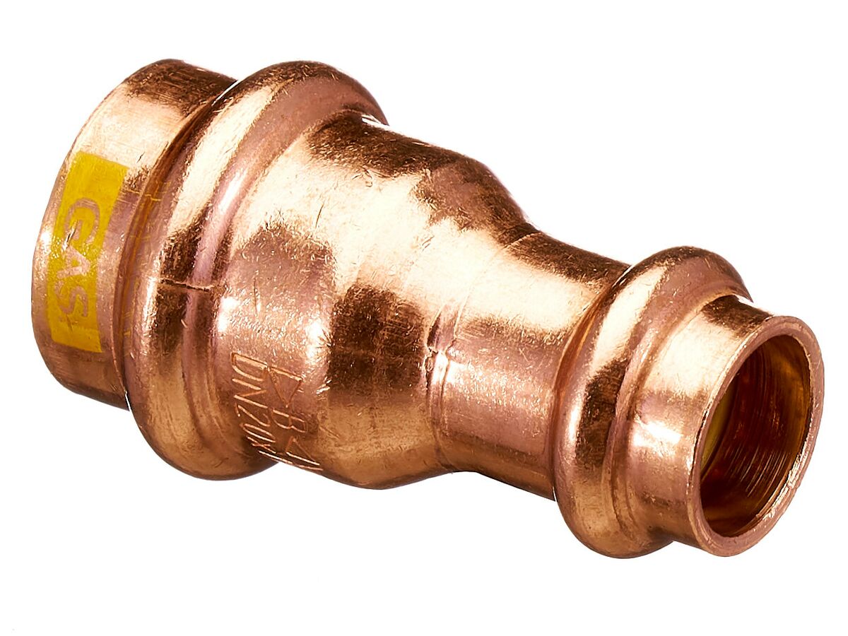>B< Press Gas Reducing Coupling 20mm x 15mm