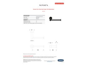 Specification Sheet - Sussex Pure Toilet Roll Holder PVD Matte Black