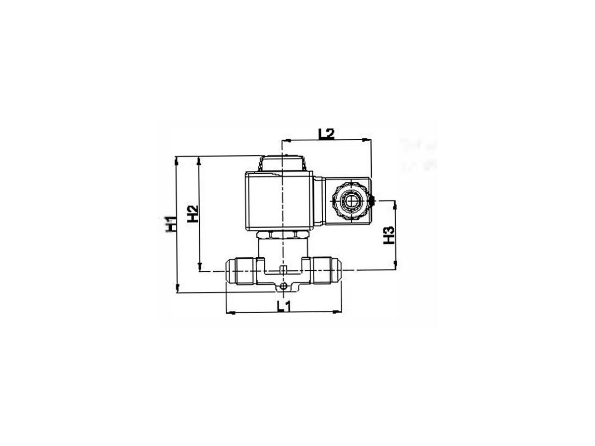 Castel Solenoid Valve 3/8" Flare 1064/3A7
