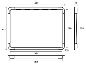 Technical Drawing - Memo Universal Drainer Tray