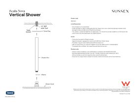 Installation Instructions - Sussex Scala Nova Vertical Shower 300mm
