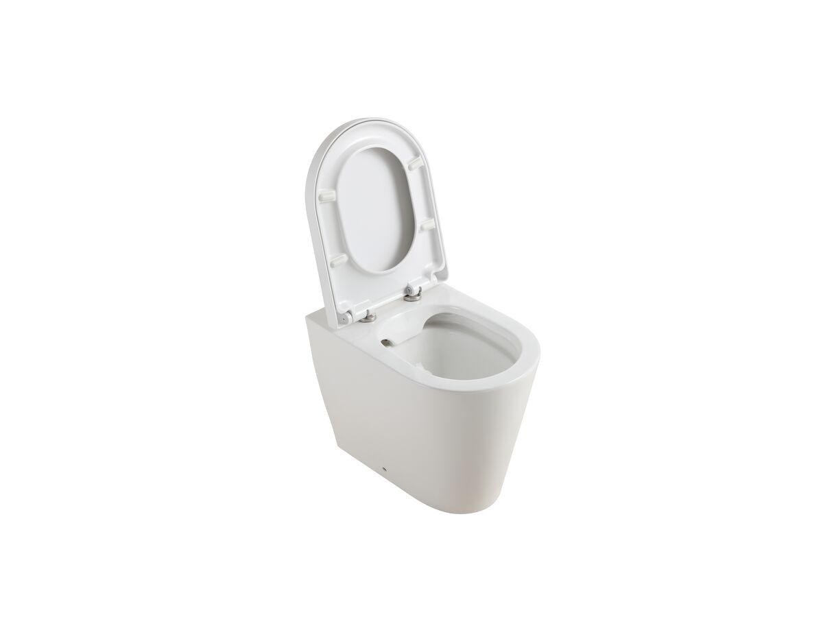 Kado Lux Back To Wall Rimless Overheight Pan with Soft Close Quick Release Seat (4 Star)