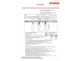 Installation Instructions - Sussex Pure Wall Basin Hostess System Right Hand (3 Star)