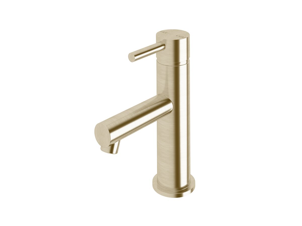 Sussex Scala Mini Basin Mixer Tap LUX PVD Brushed Platinum Gold (5 Star)