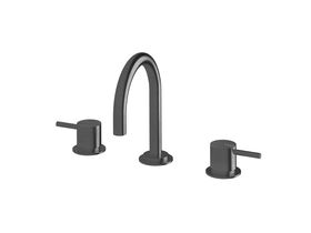 Sussex Scala Basin Set Curved LUX PVD Brushed Smoke Gunmetal (5 Star)