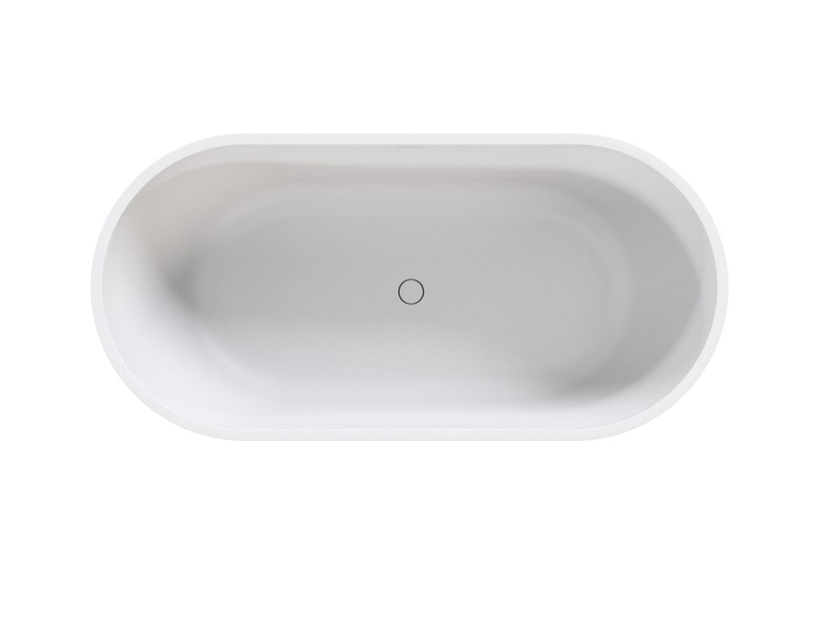 Supporting Image - Omvivo Villa Freestanding Bath 1725 x 820mm White Haven - Top
