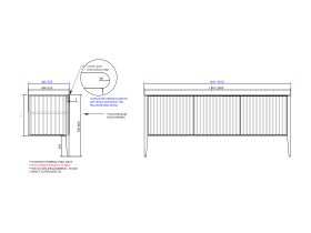 ISSY Custom Cloud I 1801-2000mm x 400-550mm x 700-800mm Vanity Unit with Legs 3 Touch Latch Doors (No Basin)