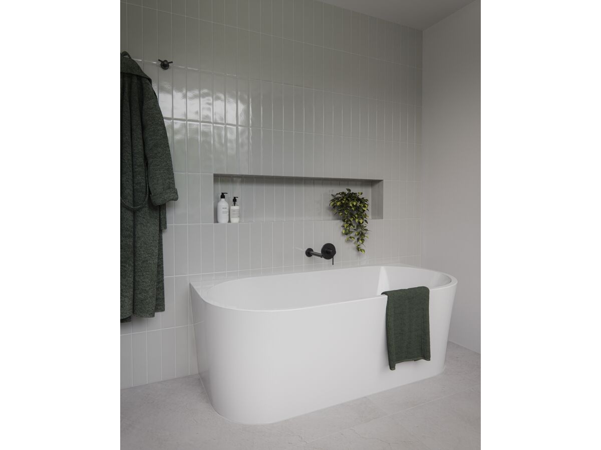 In Situ - Posh Bristol Pin Bath Outlet 200mm Matte Black Lead Free