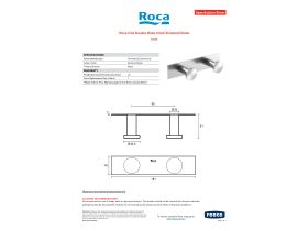 Specification Sheet - Roca Ona Double Robe Hook Brushed Nickel
