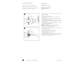 Installation Instructions - Sussex Scala 25 Curved Bath Mixer Tap Outlet System Right Hand 250mm Outlet Chrome