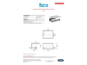 Specification Sheet - Roca Ona Toilet Roll Holder with Cover Chrome