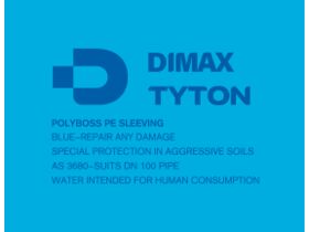 Supporting Image - Ductile Iron Pipe Poly Sleeve Blue (30) 100mm