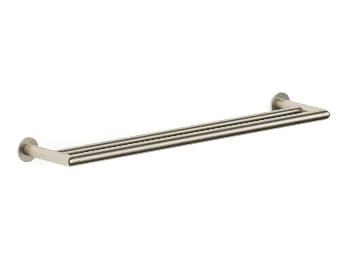 Hero - Faucet Strommen Vara Double Towel Rail 600mm Brushed Nickel