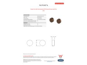 Specification Sheet - Sussex Pure Wall Top Assembly PVD Brushed Bronze Lead Free