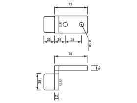 CRH Small Floor Stop A250G