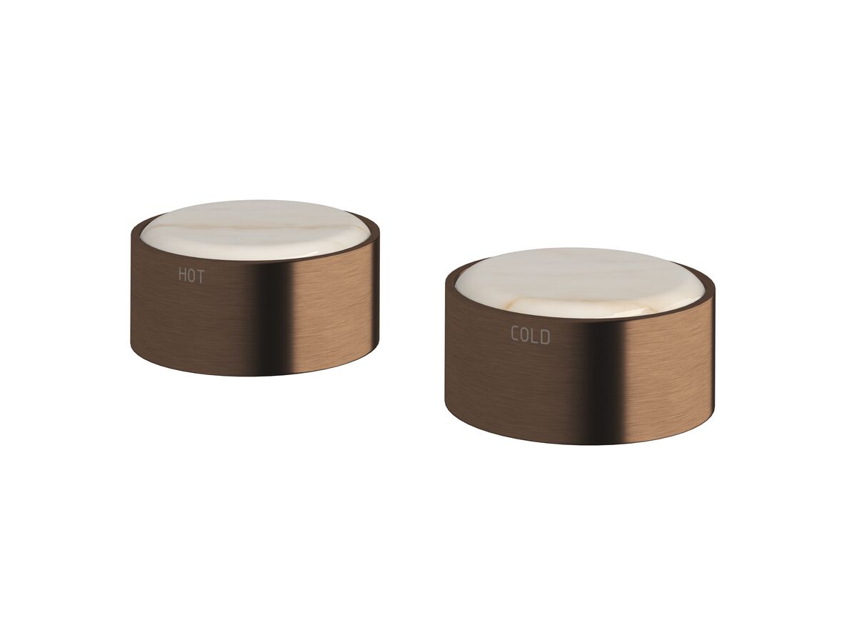 Supporting Image - Sussex Pure Elemental Basin Top Assembly PVD Brushed Bronze Lead Free with Aurora Insert