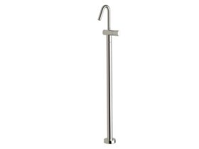 Sussex Pure Floor Mounted Basin Mixer Tap with Linear Textured Handle Chrome (5 Star)