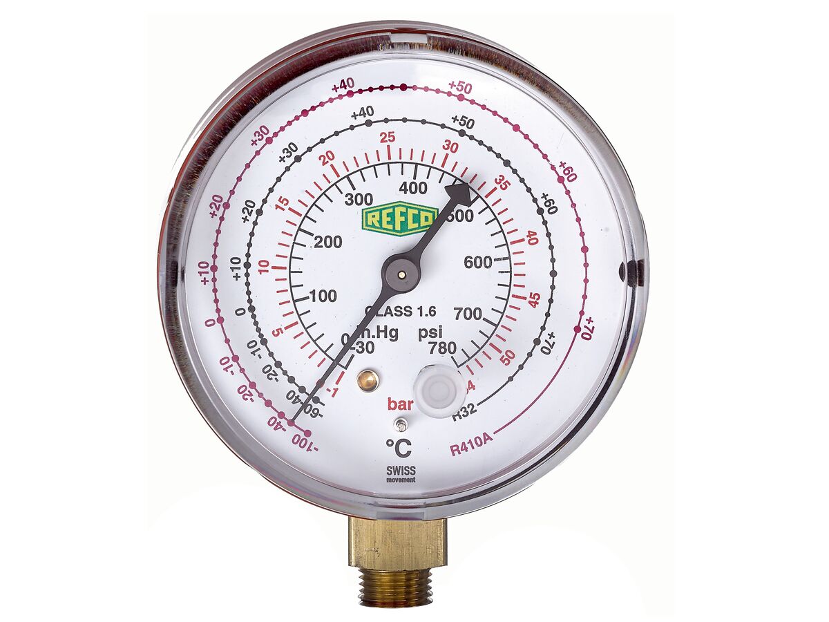 Refco Pressure Gauge R410A M2-555-kPa-R410A