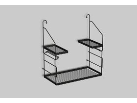 Alape Utensilo Steel Frame for Alape Klassiker Wall Basin Matte Black