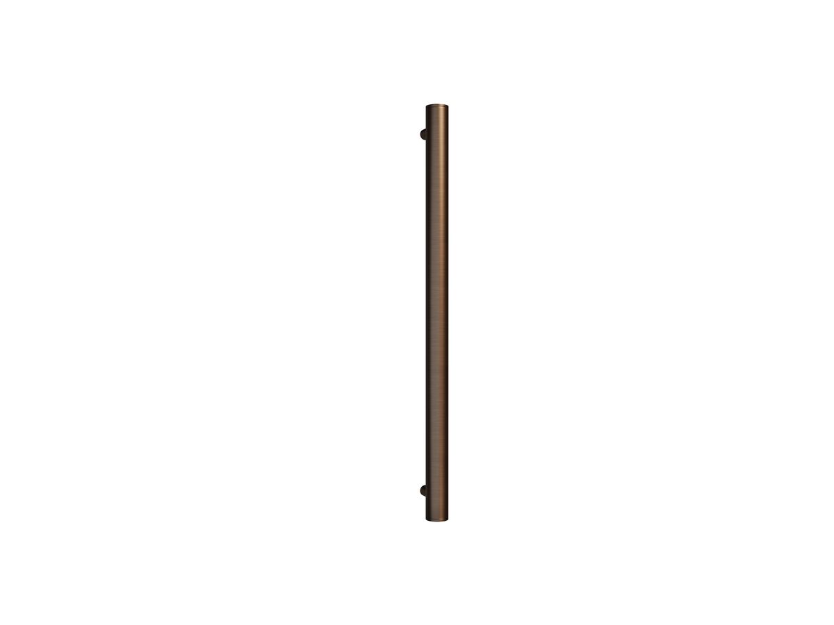 Hydrotherm Pure Vertical Single Heated Towel Rail 900 x 38mm PVD Brushed Bronze