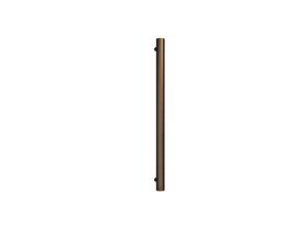 Hydrotherm Pure Vertical Single Heated Towel Rail 900 x 38mm PVD Brushed Bronze