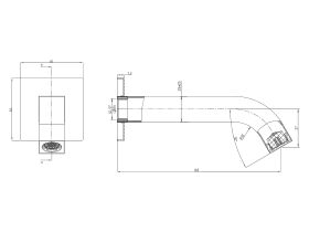 Mizu Bloc Bath Outlet 160mm