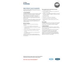 Warranty - Dura Flashing